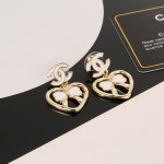 小香 Chanel 新款愛心蝴蝶結耳釘